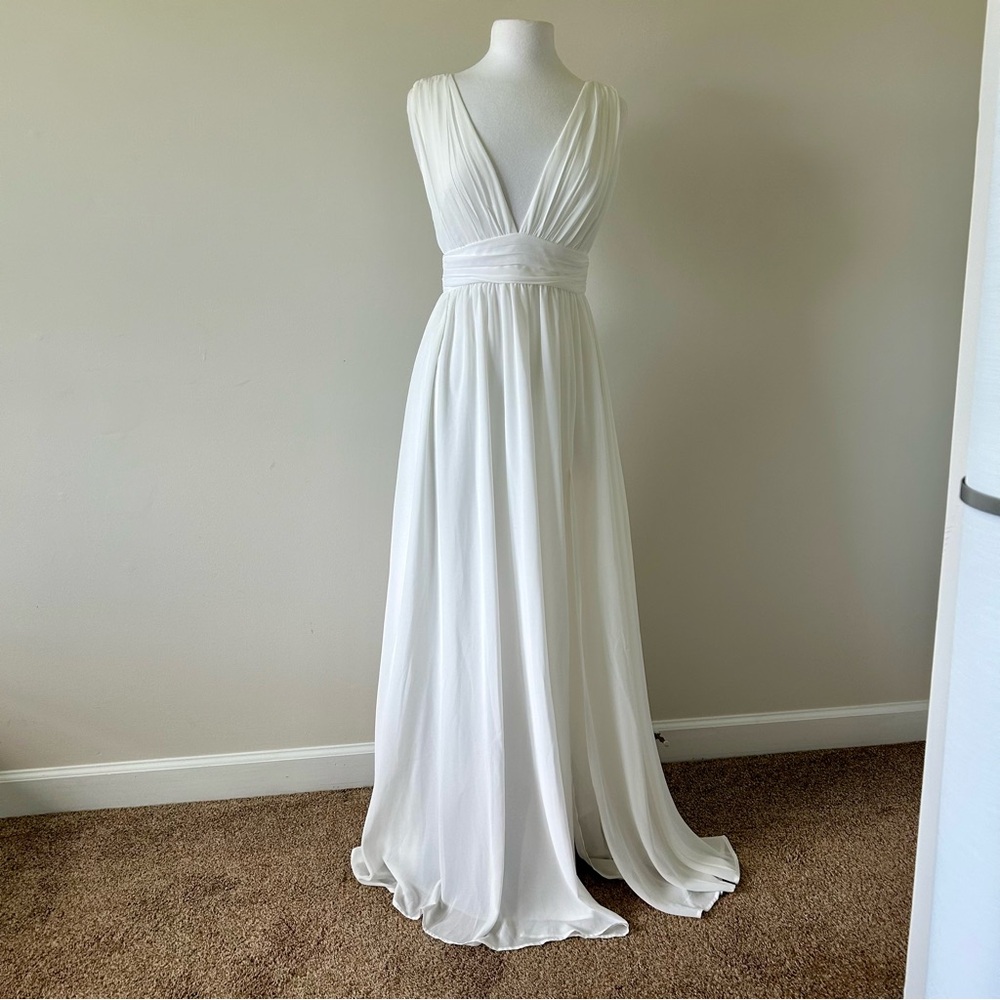 Lulu's White Maxi Dress